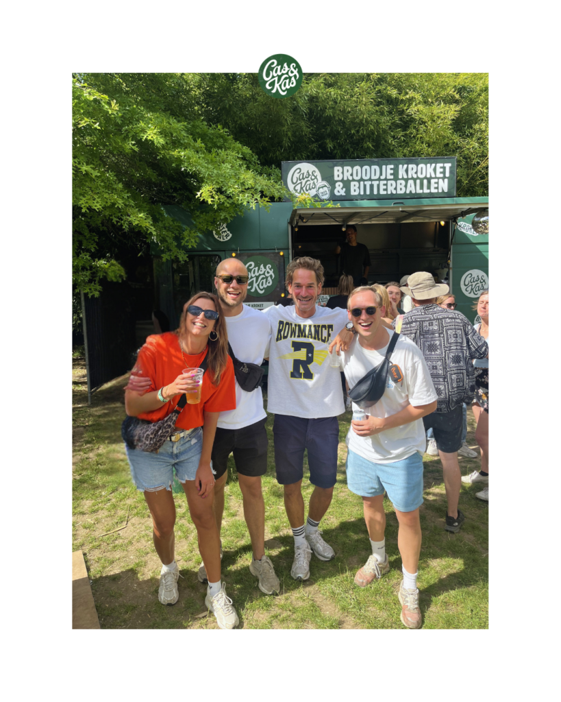 Team van Cas & Kas op festival Wildeburg